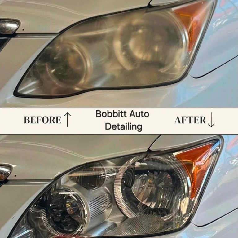 Headlight Restoration Before and After